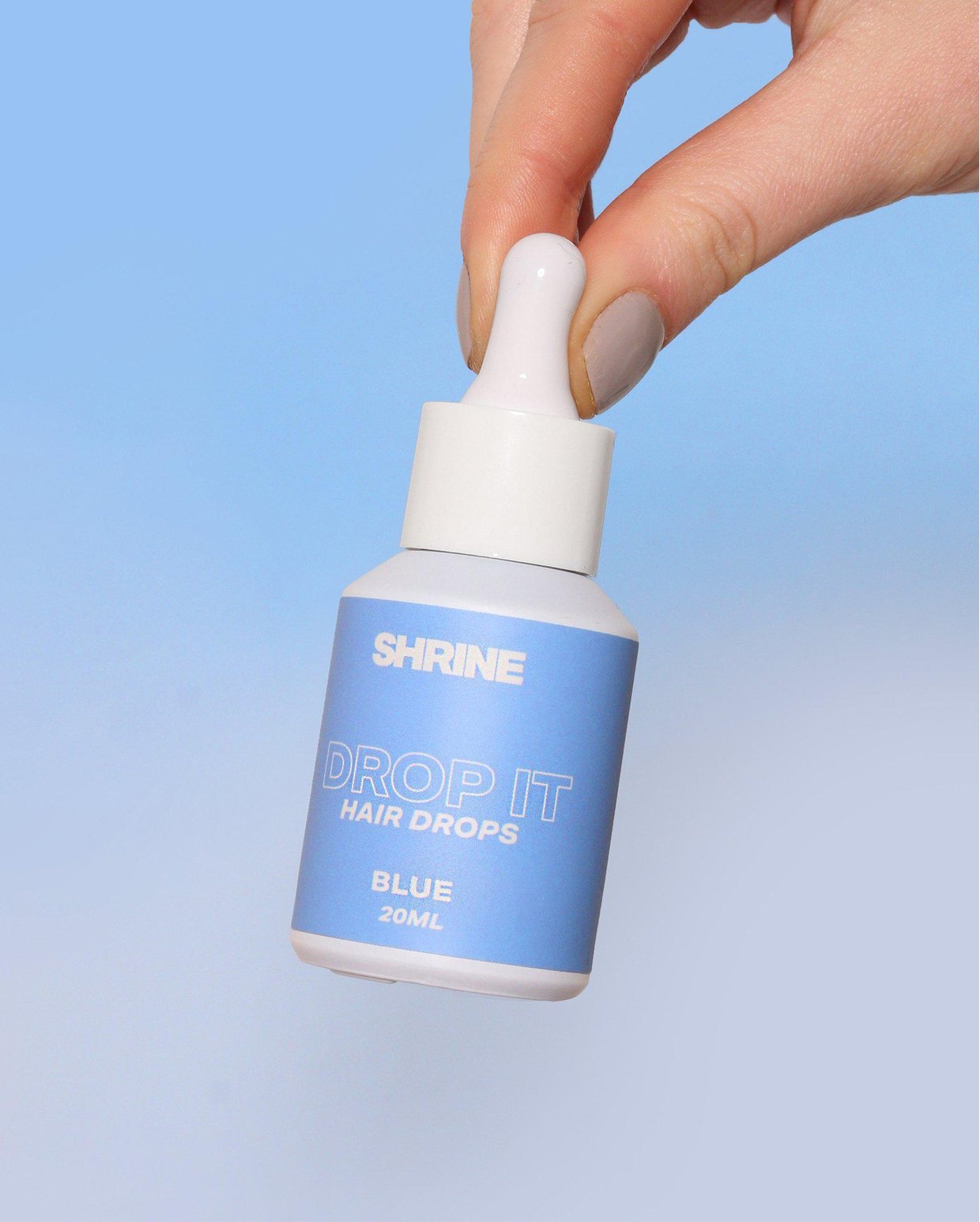 Blue Hair Dye Dropper