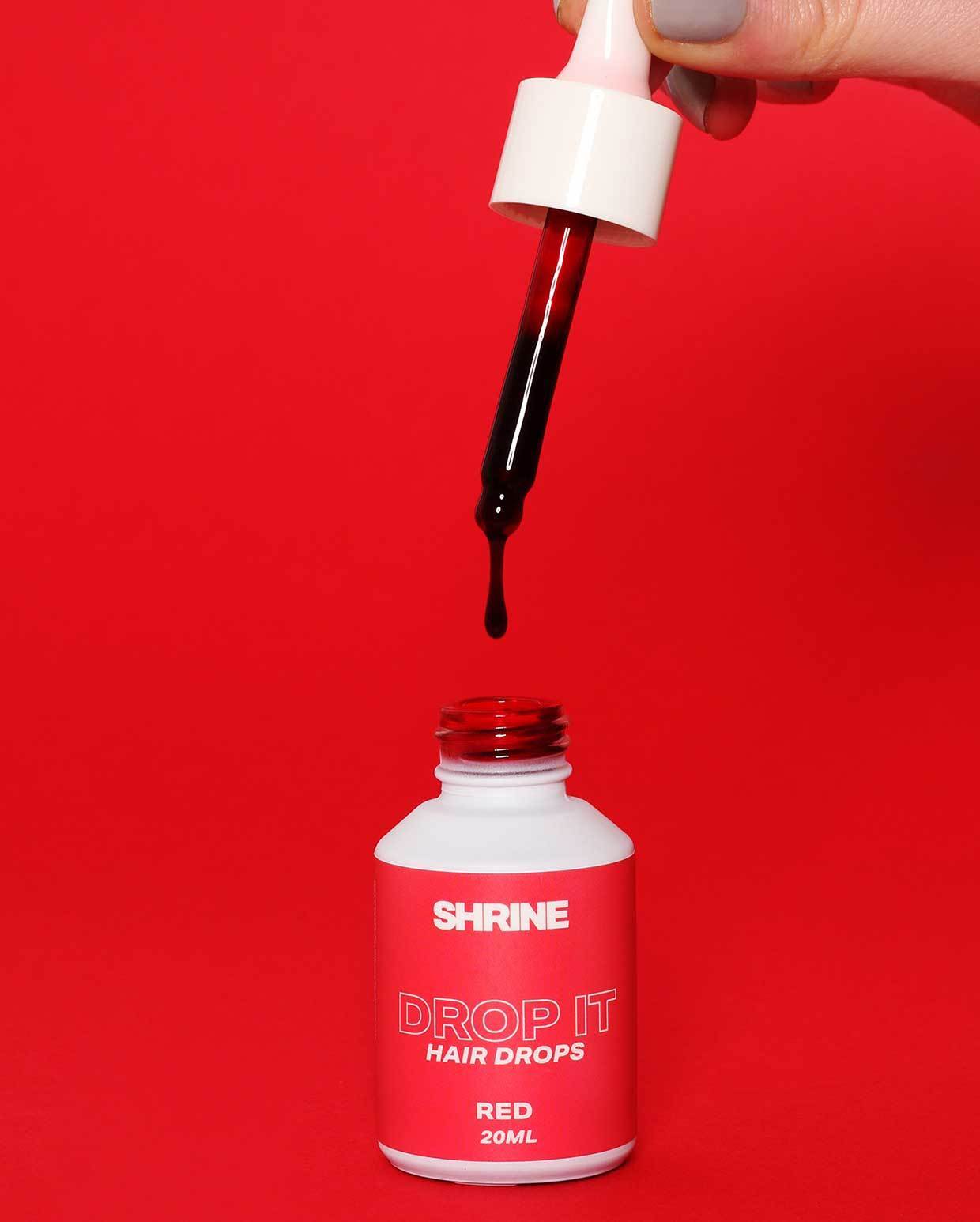 Red Semi Permanent Hair Dye Dropper