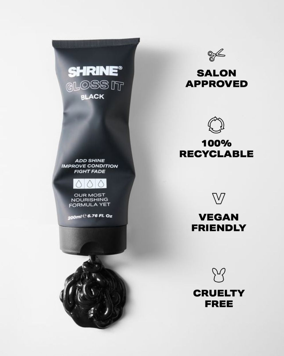 BLACK – GLOSS IT COLOUR DEPOSITING HAIR MASK - SHRINE