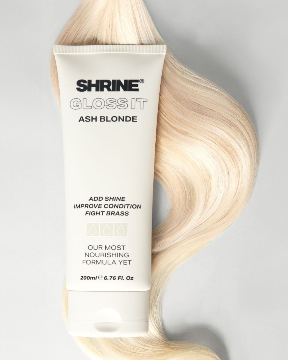 ASH BLONDE – GLOSS IT COLOUR DEPOSITING HAIR MASK - SHRINE