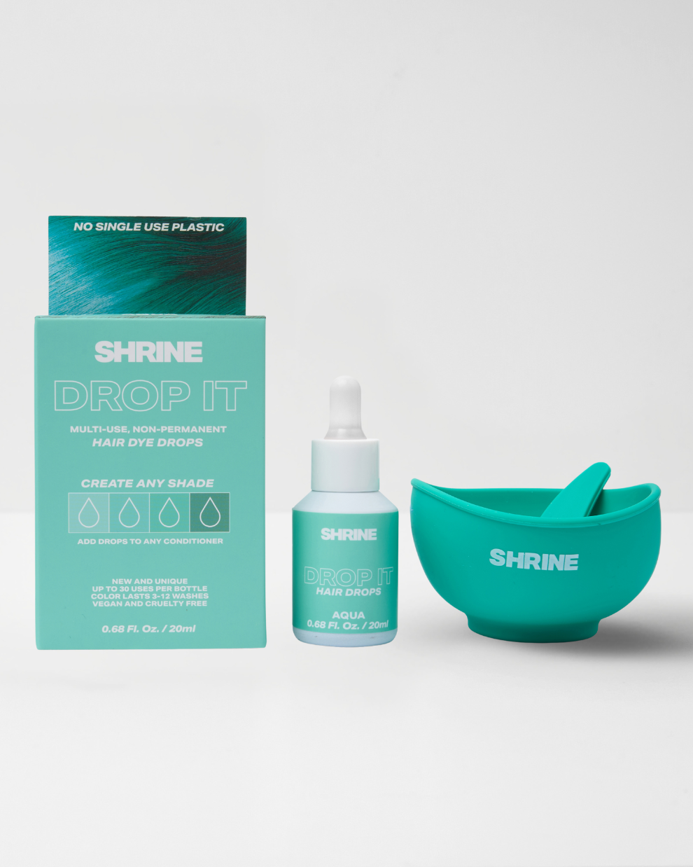 Aqua Hair Dye DROP IT Kit | Semi Permanent Colour Kit | SHRINE