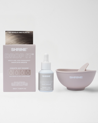 Dark Ash Hair Dye DROP IT Kit | Semi Permanent Colour Kit | SHRINE
