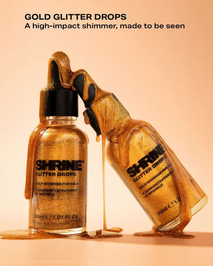 Gold Glitter Drops