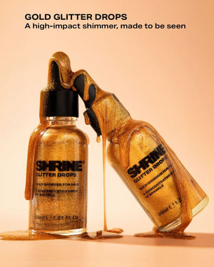 Gold Glitter Drops