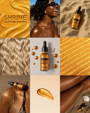 Gold Glitter Drops