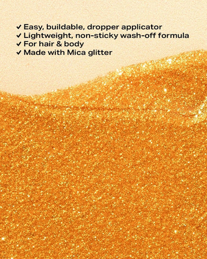 Gold Glitter Drops