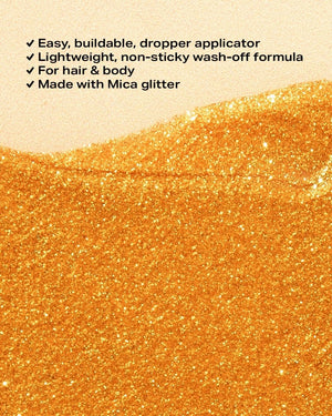 Gold Glitter Drops