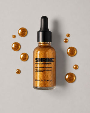 Gold Glitter Drops