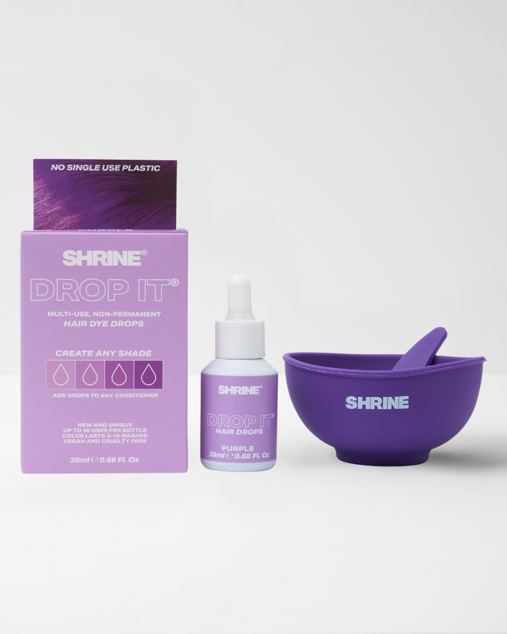 Purple Dye Drops | Lilac & Purple Semi Permanent Hair Dye | SHRINE