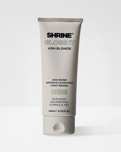 ASH BLONDE – GLOSS IT COLOUR DEPOSITING HAIR MASK - SHRINE