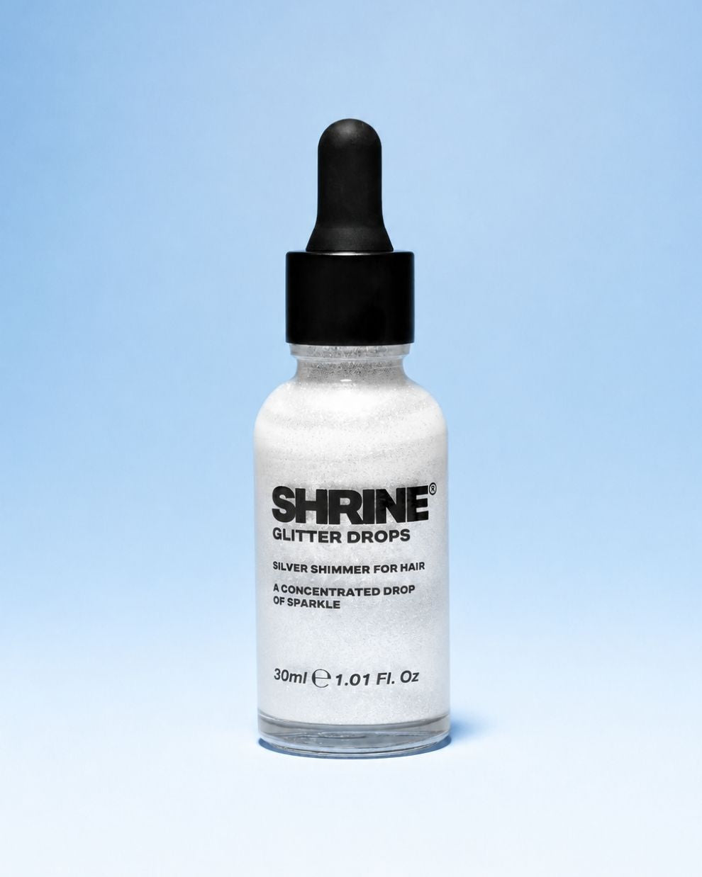 Silver Glitter Drops