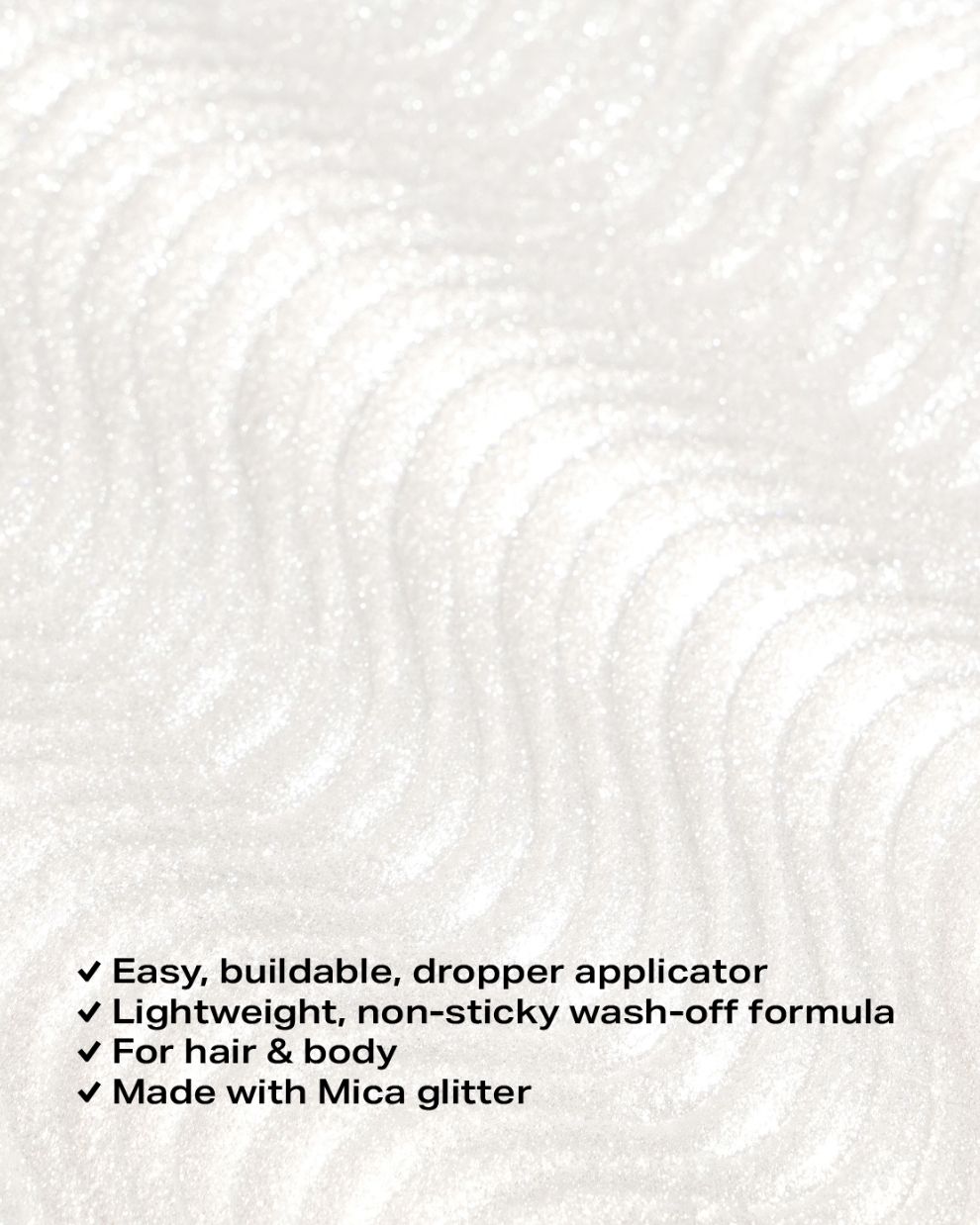 Silver Glitter Drops